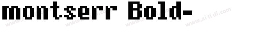 montserr Bold字体转换